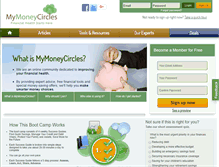 Tablet Screenshot of mymoneycircles.com